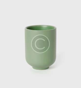 Green porcelain cup — The Ceramics Club